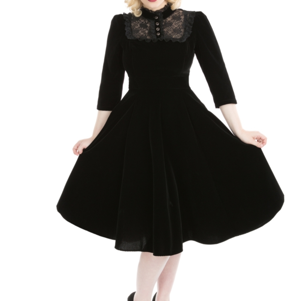 Hearts and Roses gothic style dress